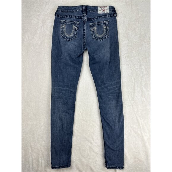 True Religion Womens Jeans Size 30 X 30 Super Skinny Blue Denim Blue - Picture 11 of 11